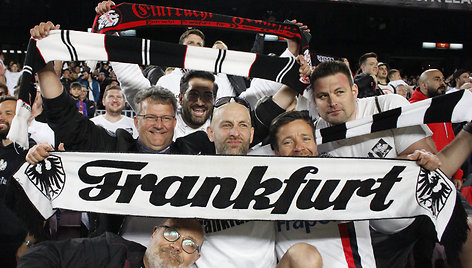 Frankfurto „Eintracht“ komanda Barselonoje jautėsi kaip namie.