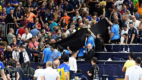 Rankinio Čempionų lygoje per rungtynes sustojo Lenkijos žurnalisto &scaron;irdis.