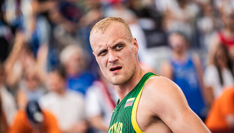 Lietuvos krep&scaron;inio 3x3 rinktinė nusileido Nyderlandams. Evaldas Džiaugys