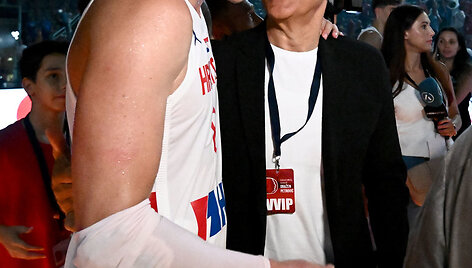Zagrebe vyko renginys Draženo Petrovičiaus atminimui. Mario Hezonja ir Panagiotis Giannakis