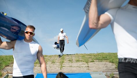 Lietuviai rengiasi baidarių ir kanojų irklavimo čempionatui. Artūras Seja