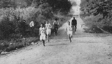 Įdomybės olimpinio maratono bėgime &ndash; Maratono Sent Luise akimirka
