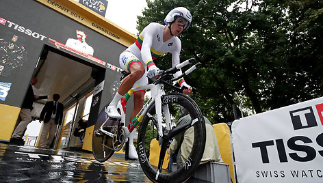 „Tour de France“ lenktynių akimirka – Ignatas Konovalovas