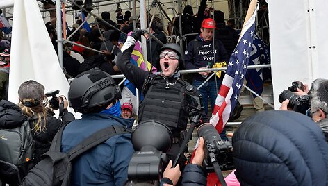 D.Trumpo &scaron;alininkų protestas