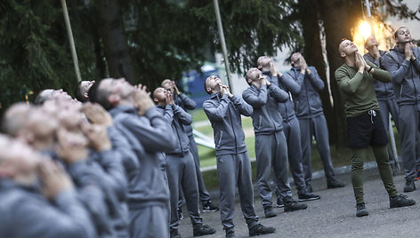 Nuolatinės privalomosios pradinės karo tarnybos karių priesaikos ceremonija Dragūnų batalione