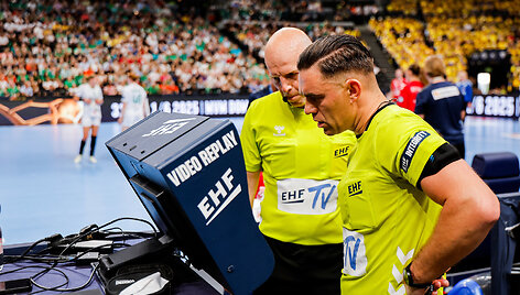 EHF teisejai Povilas Petrusis ir Tomas Barysas
