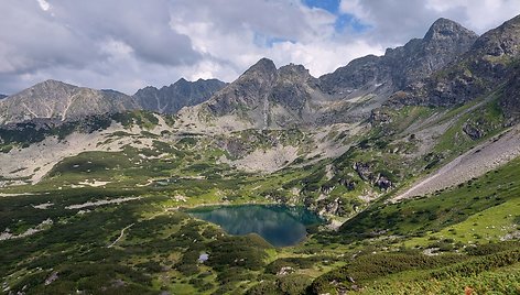 Maršrutas nuo Kasprovo viršūnės