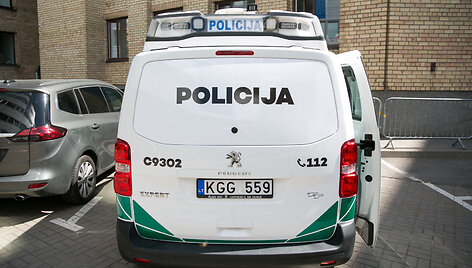Policijos ekspertų automobilis