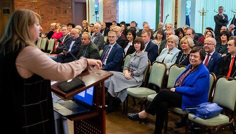 LSDP Vilniaus miesto skyriaus konferencijos akimirka