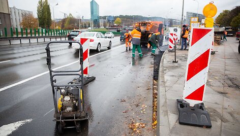 Geležinio vilko gatvėje platinama eismo juosta