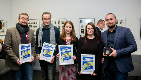 &Scaron;arūnas Černiauskas, Alvydas Janu&scaron;evičius, Birutė Davidonytė, Lauryna Vireliūnaitė, Dovydas Pancerovas