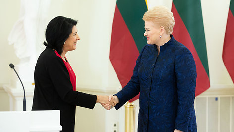 Salome Zurabišvili ir Dalia Grybauskaitė