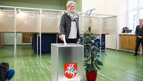 Ingrida &Scaron;imonytė balsavo Prezidento rinkimuose
