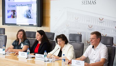 Spaudos konferencija apie narkotikų vartojimo paplitimo Europoje