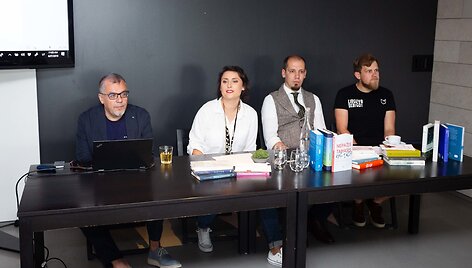 Naujo literatūros ir meno festivalio &bdquo;Open Books&ldquo; pristatymo akimirka