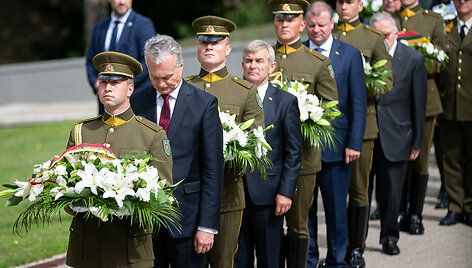 Medininkų žudynių metinių minėjimas Antakalnio kapinėse