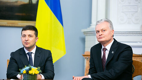 Volodymyras Zelenskis ir Gitanas Nausėda