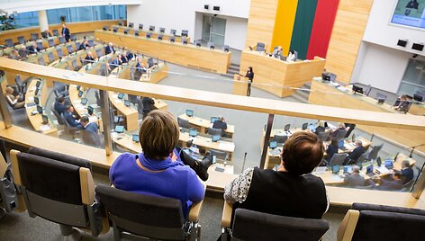 Seimo vakariniame posedyje profesinių sąjungų atstovų pasisakymai