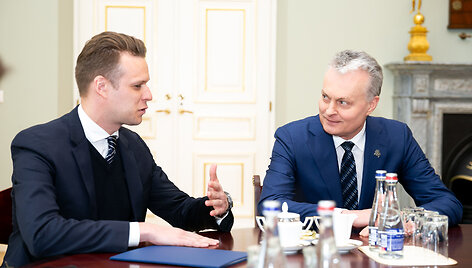 Gabrielius Landsbergis ir Gitanas Nausėda