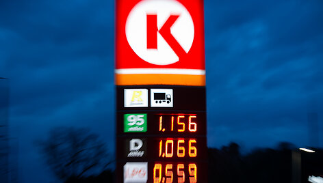 &bdquo;Circle K&ldquo; degalinės kainos
