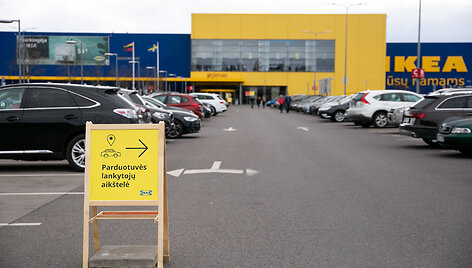 Karantino metu vėl pradėjo dirbti &bdquo;Ikea&ldquo; parduotuvė