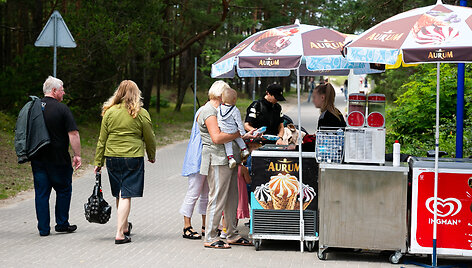 Ledų prekyba Palangoje