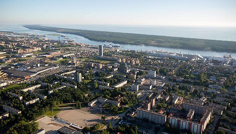 Skrydis oro balionu virš Klaipėdos apylinkių