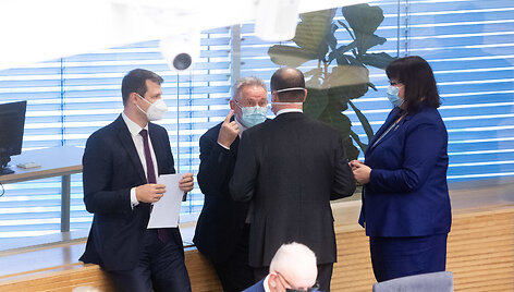 Gintautas Paluckas, Algirdas Sysas, Saulius Skvernelis, Orinta Leiputė