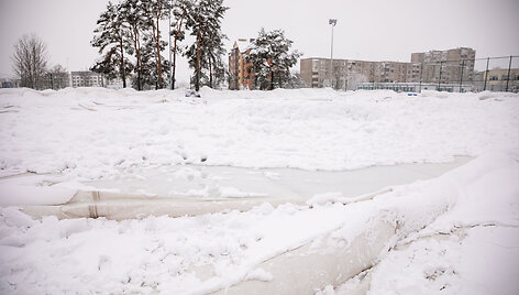 Subliū&scaron;kęs pripučiamas stadionas Pilaitėje
