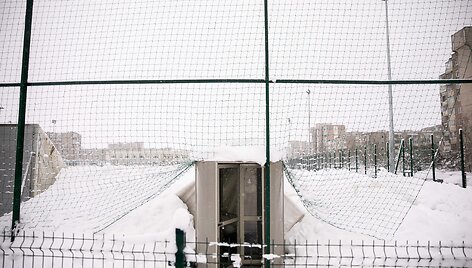 Subliū&scaron;kęs pripučiamas stadionas Pilaitėje
