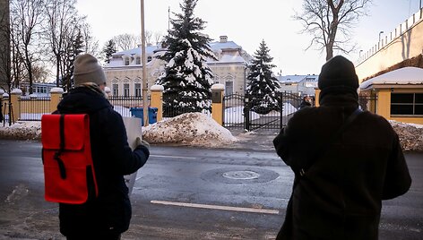 Lietuvos žurnalistų akcija palaikant Baltarusijoje sulaikytas žurnalistes