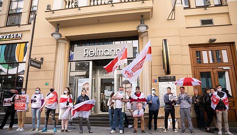 Protestas už sankcijas Baltarusijai