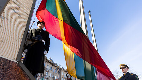 Trijų Baltijos valstybių vėliavų pakėlimo ceremonija