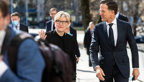 Ingrida &Scaron;imonytė ir Markas Rutte