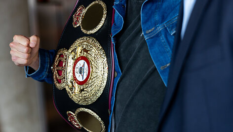 Pasaulio bokso čempiono Eimanto Stanionio spaudos konferencija