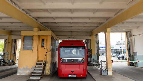 Vilniaus autobusų parko įvažiavimas