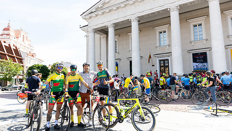Dviračių mylėtojų &scaron;ventės &bdquo;Tour de Vilnius&ldquo; startas