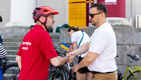 Dviračių mylėtojų &scaron;ventės &bdquo;Tour de Vilnius&ldquo; startas