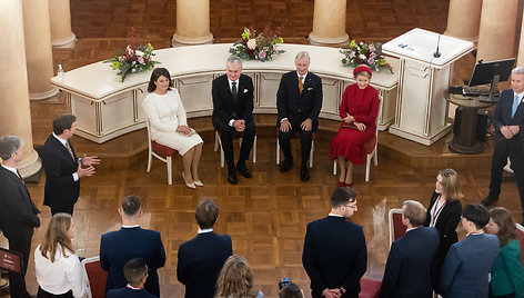 Diana Nausėdienė, Gitanas Nausėda, Belgijos Karalius Pilypas, Karalienė Mathilde