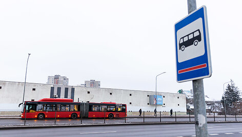 Vilniuje &ndash; vie&scaron;ojo transporto vairuotojų streikas