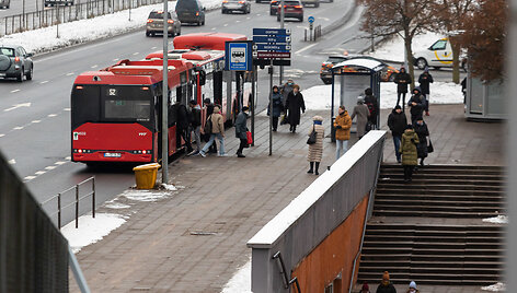 Vilniuje &ndash; vie&scaron;ojo transporto vairuotojų streikas
