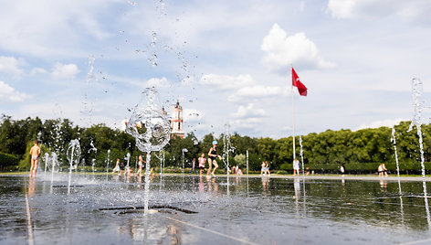 Viena karščiausių šios vasaros popiečių Vilniuje