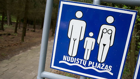 Nudistų paplūdimio ženklas