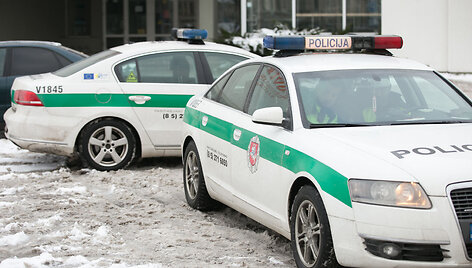 Rytinio policijos reido Vilniaus Kalvarijų gatvėje akimirka