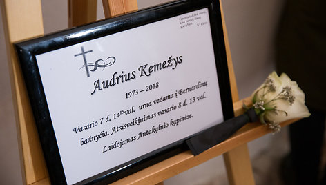 Atsisveikinimas su Audriumi Kemežiu