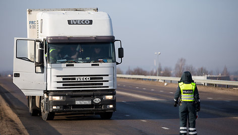 Rytinio policijos reido akimirka