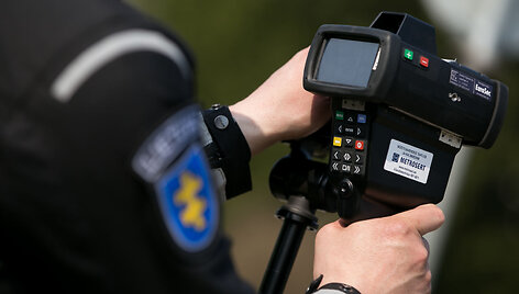 Kelių policijos reido akimirka