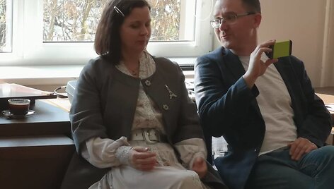 Aktorė Rasa Rapalytė su vyru