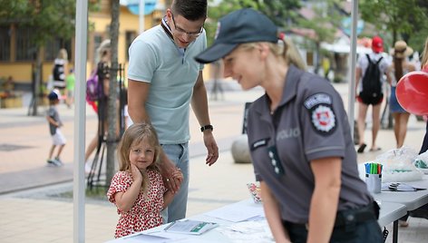 „Palangos vasaros parkas“ kvietė susipažinti su Lietuvos policija