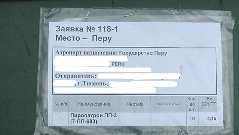 Muitininkai sulaikė i&scaron; Rusijos gabentą 7,5 tūkst. eurų vertės sprogstamųjų &scaron;audmenų krovinį